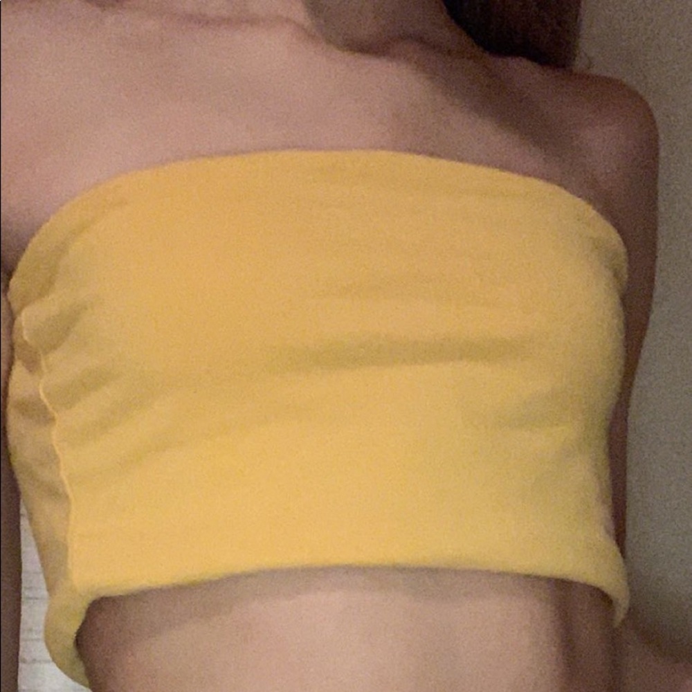 yellow tube top
